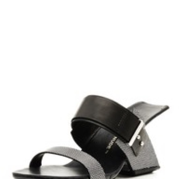 United Nude Black and Silver Architectural Sandals New Never Worn - Picture 2 of 8